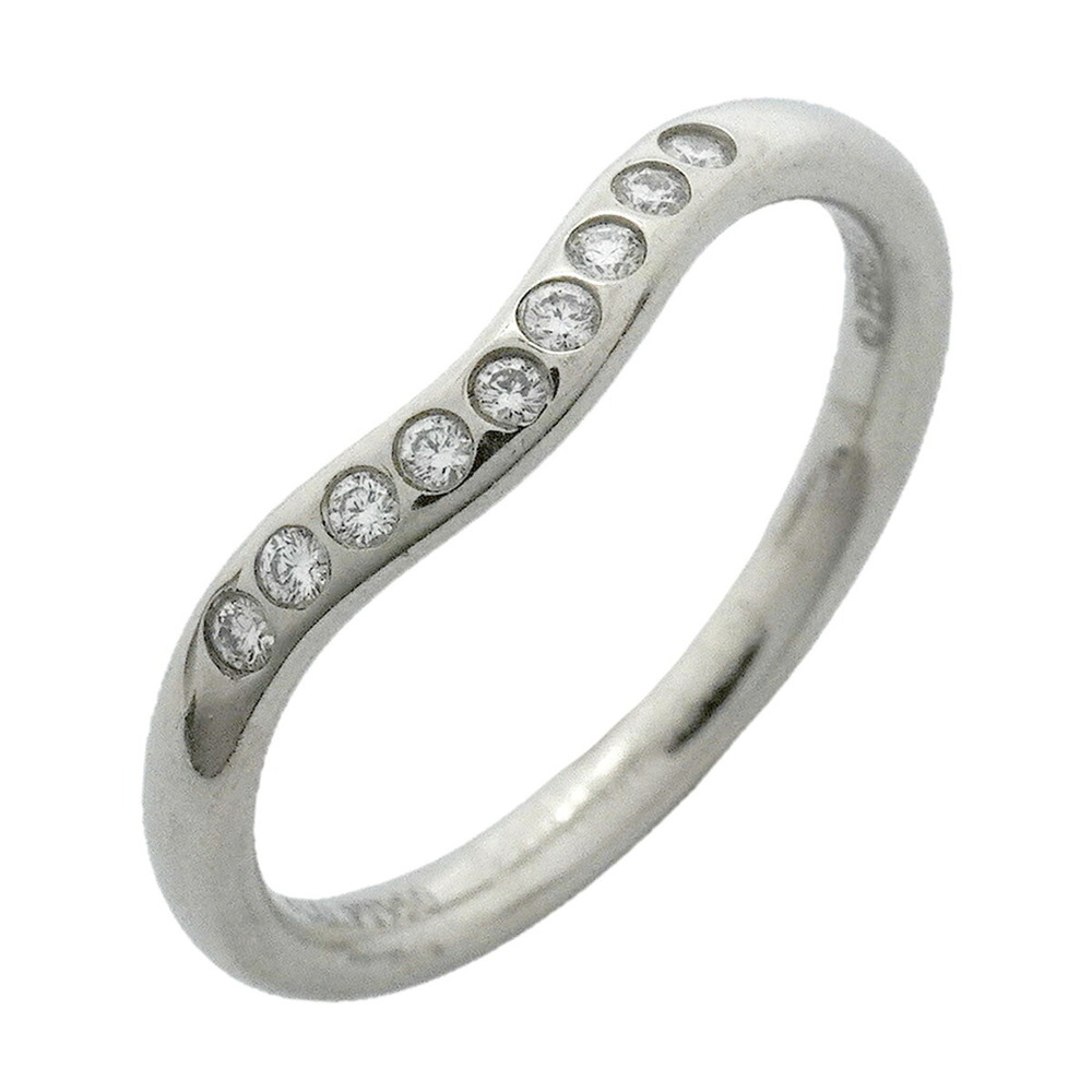 TIFFANY & CO. Silver Diamond Ring